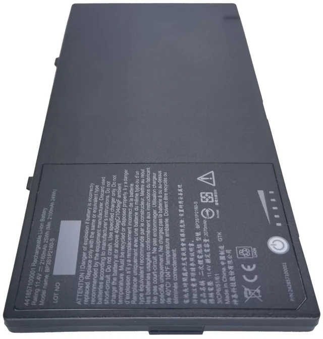 Alt view image 4 of 5 - YXKC BP3S1P2160 BP3S1P2160-S Replacement Laptop Battery Compatible with Getac F110 441857100001 3ICP6/51/61 (11.4V 25wh 2160mAh)