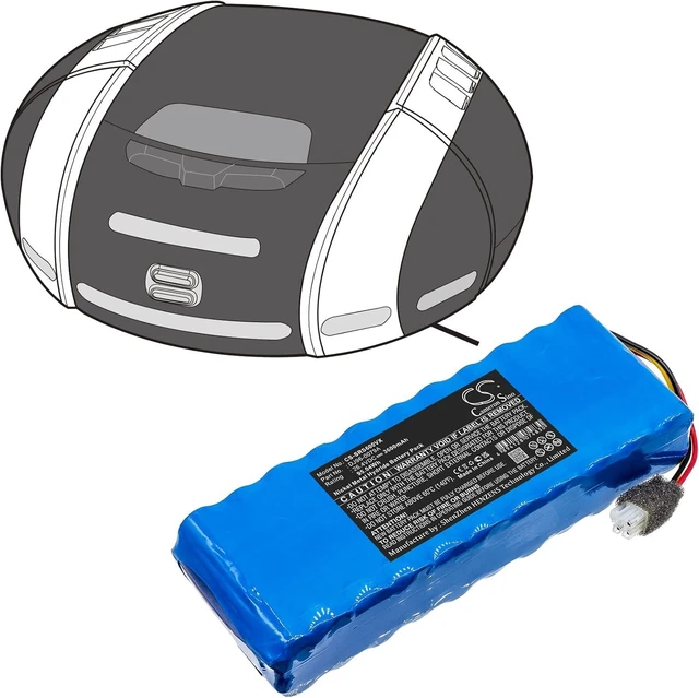 Alt view image 6 of 6 - Replacement Battery Compatible for VC-RS60 VC-RS60H VC-RS62 (3600mAh/26.4V), DJ96-0079A Battery