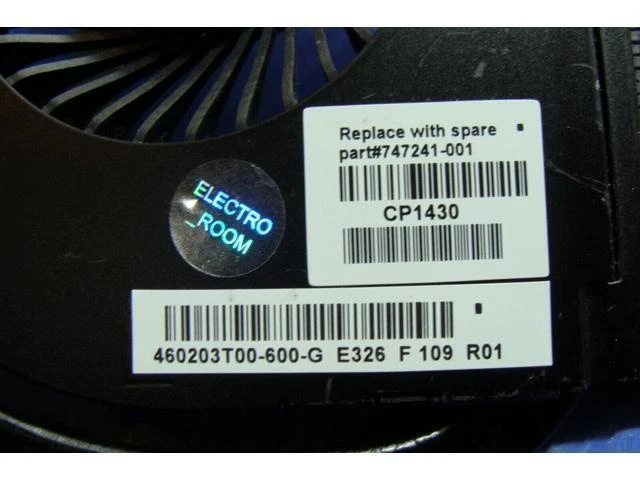 Alt view image 3 of 5 - Cpu cooling fan for HP 15-d053cl 15.6 inches with Heatsink 747241-001