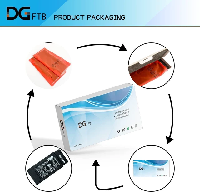 Alt view image 7 of 7 - FZ-VZSU1HU Laptop Battery Replacement Pack for PANASONIC TOUGHBOOK 55 Series FZ-55 Mk1 Mk2 PN 3INR19/66-2 Higher Capacity (10.8V 68Wh/6300mAh)