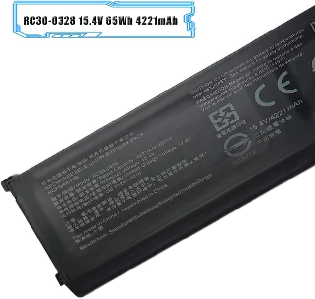 Alt view image 2 of 6 - RC30-0328 15.4V 65Wh 4221mAh Laptop Battery Replacement for Razer Blade 15 2020 RZ09-0328 RZ09-03304x RZ09-03305x RZ09-0330x