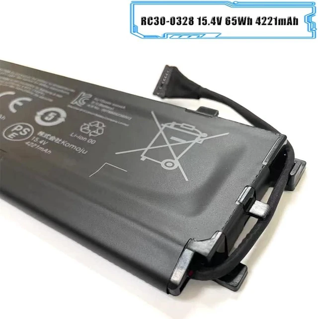 Alt view image 3 of 6 - RC30-0328 15.4V 65Wh 4221mAh Laptop Battery Replacement for Razer Blade 15 2020 RZ09-0328 RZ09-03304x RZ09-03305x RZ09-0330x
