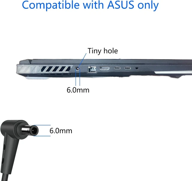 Alt view image 4 of 7 - 330W AC Adapter 20V 16.5A A22-330P1A Fit for ASUS ROG Strix Scar 16 17 18 ASUS Strix G16 G17 G18 G634JY G634JZ G733PZ G733PY G733P G733 G733CX G814JI G834JY ROG Zephyrus Duo 16 Laptop Power Supply