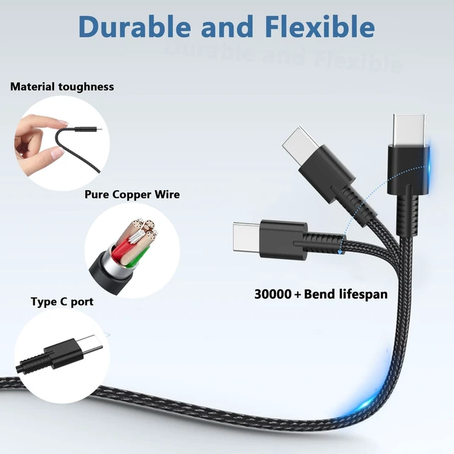 Alt view image 3 of 5 - Ruilezyo New Slim 65W USB C Laptop Charger Compatible with HP EliteBook G11 830 840 845 860 865 Business Laptop Computer,Fast Charging Travel Type C Laptop Power Adapter