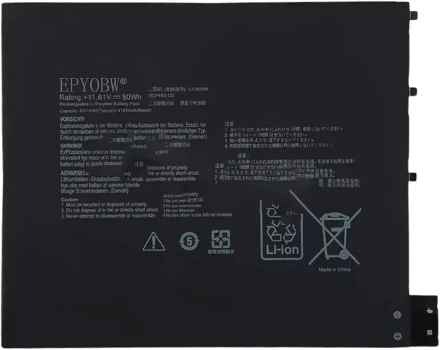 Main image of C41N2104 Laptop Battery 50Wh 4311mAh 11.61V Compatible with ASUS VIVOBOOK 13 Slate OLED T3300KA-DS92T-CA Series