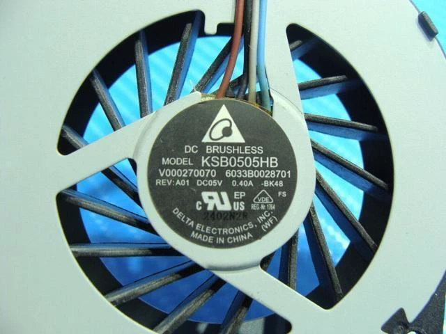 Alt view image 3 of 5 - Cpu cooling fan for Toshiba Satellite C855 15.6 inches V000270070 6033B0028701