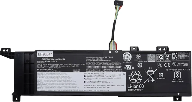 Main image of L22B2PG2 Laptop Battery 38Wh 4948mAh 2-Cell 7.68V Compatible with Lenovo V14 G4 AMN / V15 G4 AMN / V15 G4 IAN Series L22D2PG2 L22M2PG2