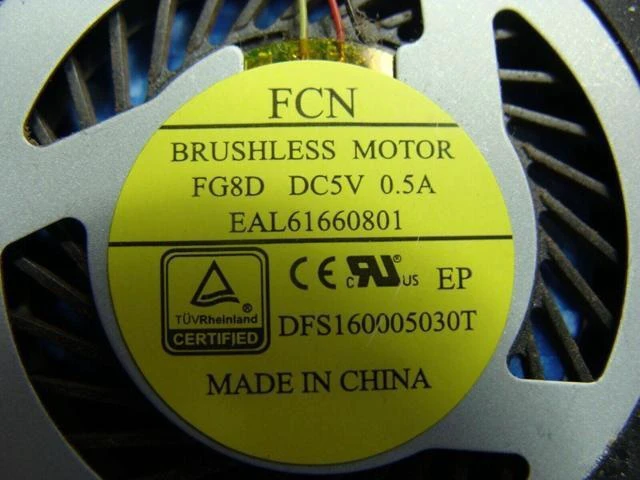 Alt view image 3 of 5 - Cpu cooling fan for LG Gram 14Z950 13.3 inches EAL61660801 DFS160005030T