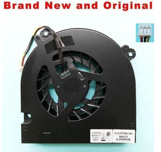 Main image of New fan for Clevo P750ZM-G P870DM-G P775DM-G P750ZM P770ZM -G P775DM DM2 DM3 cpu cooling fan cooler BS6005MS-U1T 6-31-P750S-102