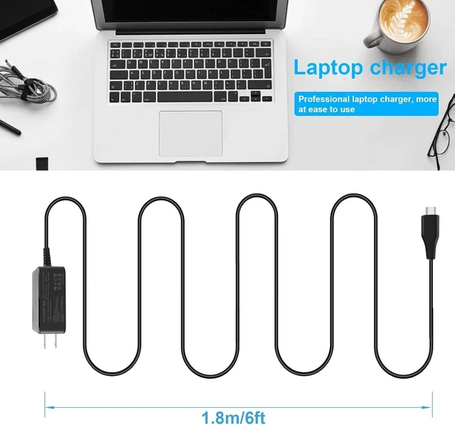 Alt view image 5 of 7 - 87W/90W USB C Power Adapter Type C Wall Charger Compatible 61W 45W 30W and 12W for MacBook Pro Air 2018 HP and Any Laptops or Smart Phones