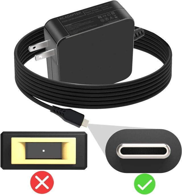 Alt view image 7 of 7 - 87W/90W USB C Power Adapter Type C Wall Charger Compatible 61W 45W 30W and 12W for MacBook Pro Air 2018 HP and Any Laptops or Smart Phones