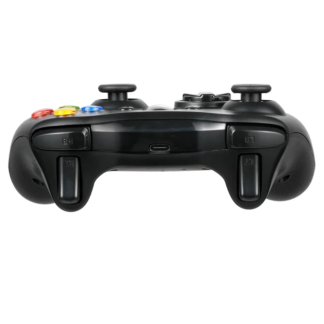 Alt view image 2 of 4 - 2.4G Wireless Game Controller for PC/Laptop Dual Vibration Feedback, Plug-and-Play, Ergonomic Design for Steam/Windows Gaming - black