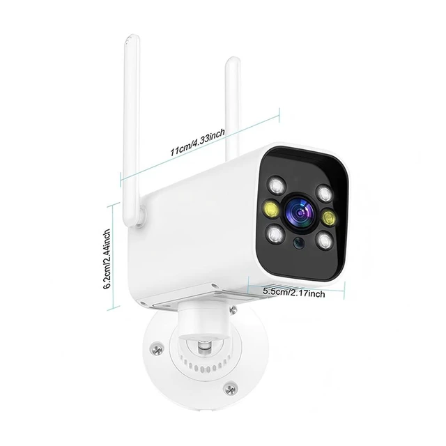 Alt view image 4 of 7 - K20 Full-Color Night Vision HD Security Camera Wireless WiFi Waterproof Bullet Camera, Indoor/Outdoor Remote Surveillance