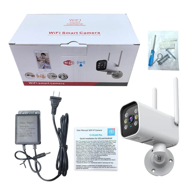 Alt view image 7 of 7 - K20 Full-Color Night Vision HD Security Camera Wireless WiFi Waterproof Bullet Camera, Indoor/Outdoor Remote Surveillance
