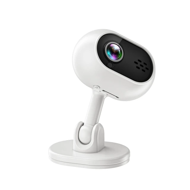 Alt view image 3 of 7 - A4 HD Home Security Camera Wireless WiFi Pan/Tilt, Two-Way Audio, Night Vision, Smart Baby Monitor / Pet / Home Surveillance Camera - white