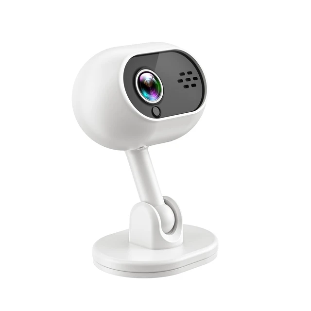 Alt view image 4 of 7 - A4 HD Home Security Camera Wireless WiFi Pan/Tilt, Two-Way Audio, Night Vision, Smart Baby Monitor / Pet / Home Surveillance Camera - white