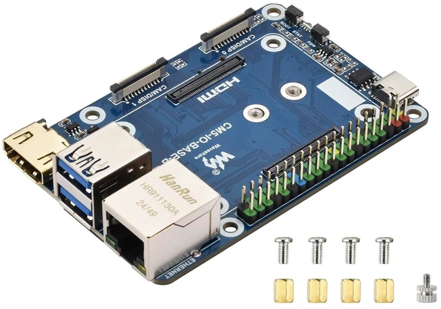 Main image of Mini Base Board (B) Compatible with Raspberry Pi Compute Module 5,Suitable for Evaluating The Raspberry Pi CM5 Or Being Integrated Into End Products