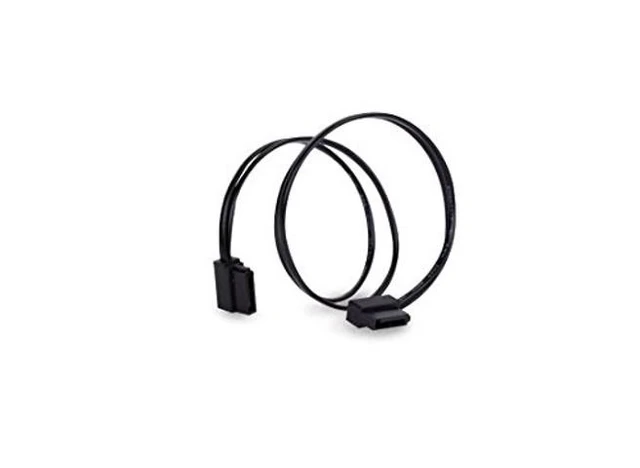 Alt view image 3 of 5 - Silverstone Technology CP11B-300 300mm (11.8 in.) Ultra Thin 6Gb/s Lateral 90-Degree SATA Cable with Custom Low-Profile Connectors, SST-CP11B-300