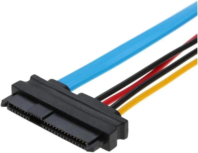 Alt view image 2 of 3 - WISDUM SATA to SAS Cable SAS SATA Cable Adapter SAS to SATA Hard Disk Cable Cord SFF-8482 SAS Cable 29P to 1* SATA 7PIN hdd Cable 70cm
