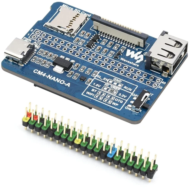 Main image of Waveshare Nano Base Board (A) for Raspberry Pi Compute Module 4 Same Size as The CM4 Base Board for Compute Module 4 Lite/eMMC