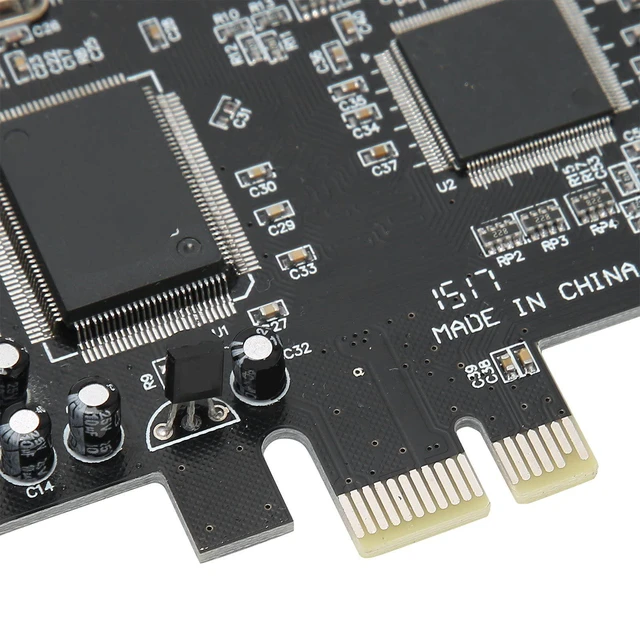 Alt view image 7 of 7 - PCIe Sound Card, 5.1 Internal Sound Card for PC 7 /Vista/XP 32/64 bit with Low Bracket, 3D Stereo PCI e Audio Card