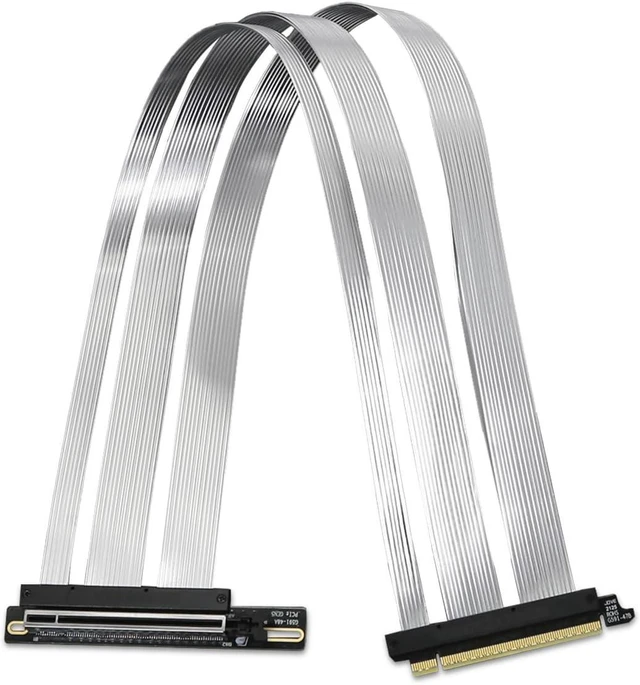 Main image of PCIe 5.0 X16 Riser Cable GPU Extension Cable GEN5 Vertical Mount for Next RTX5090, GEN5 SSD Riser Card (40cm)