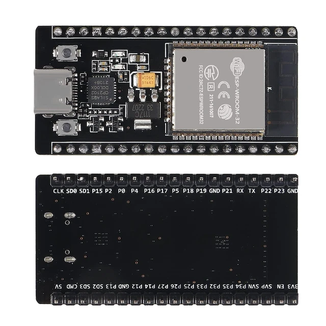 Alt view image 2 of 5 - 5Pcs ESP32 Development Board CP2102 Chip 38Pin Narrow Version WiFi + Bluetooth Microcontroller Dual Cores ESP-32 ESP-32D Board ESP-WROOM-32 2 in 1 Dual Core Low Power Consumption ESP-32 Type C