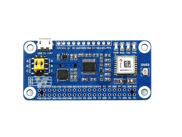 Main image of Waveshare MAX-M8Q GNSS HAT for Raspberry Pi with Multi-Constellation Receiver Support and Support Augment Systems Like SBAS QZSS IMES and D-GPS