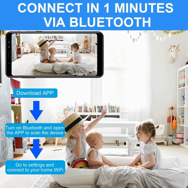 Alt view image 3 of 7 - Hidden Camera Wireless, Mini WiFi 1080P HD Camera for Home Security, APP Control Surveillance Camera Indoor Outdoor for Baby Pet, Secret Nanny Cam with Night Vision(Video Only)