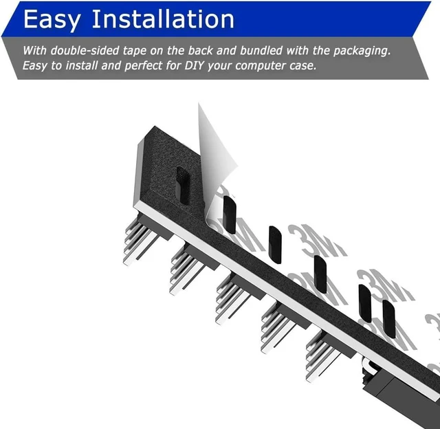 Alt view image 13 of 14 - 2 Pack Cooling Fan 1 to 5 Hub, All 4 Pin Cooling Fans Power Extension Cable for PC Case Internal Motherboard Fan, 5 Way Splitter Wire for ATX Computer Case, Sleeved Braided (16 inches)