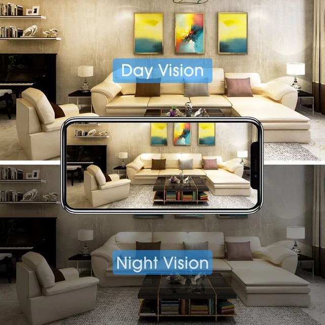 Alt view image 2 of 7 - Secret Camera Mini Camera Small Cam Home Security Hidden Camera WiFi Spy Nanny Cam with Phone App Video Recording Remote Monitor Kids Camera Pet Camera Indoor Room Use