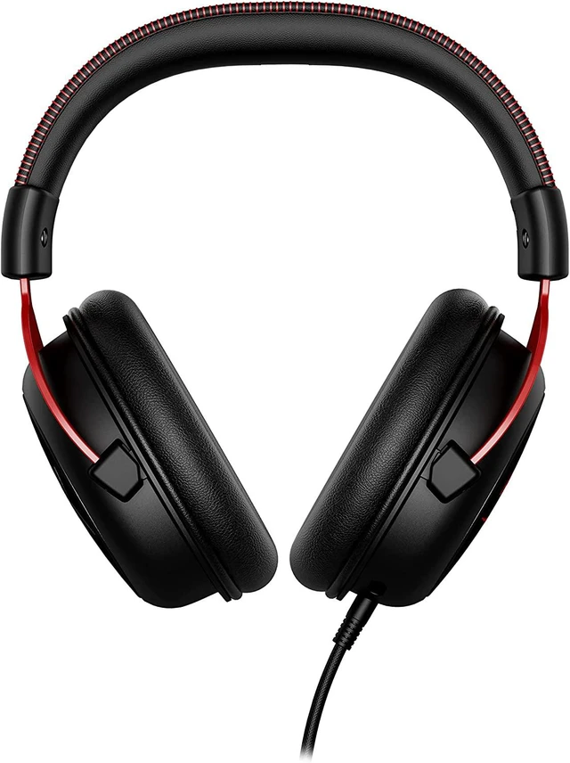 Alt view image 6 of 7 - HyperX Cloud II - Gaming Headset, 7.1 Surround Sound, Memory Foam Ear Pads, Durable Aluminum Frame, Detachable Microphone, Works with PC, PS4, Xbox One - Red&Black