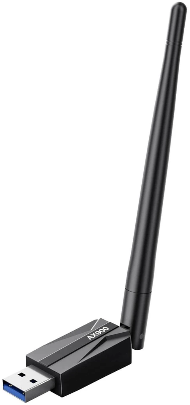 Main image of USB WiFi Adapter for Desktop PC - AX900 Wi-Fi 6 Dual Band 5G 2.4G Wireless Adapter with 7DBi Antenna for Win11/10 WiFi Dongle for Desktop PC Laptop Gaming Wireless USB Internet Network Card (Black)