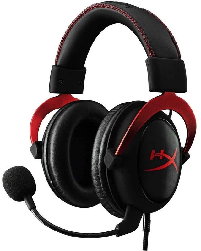 Main image of HyperX Cloud II - Gaming Headset, 7.1 Surround Sound, Memory Foam Ear Pads, Durable Aluminum Frame, Detachable Microphone, Works with PC, PS4, Xbox One - Red&Black