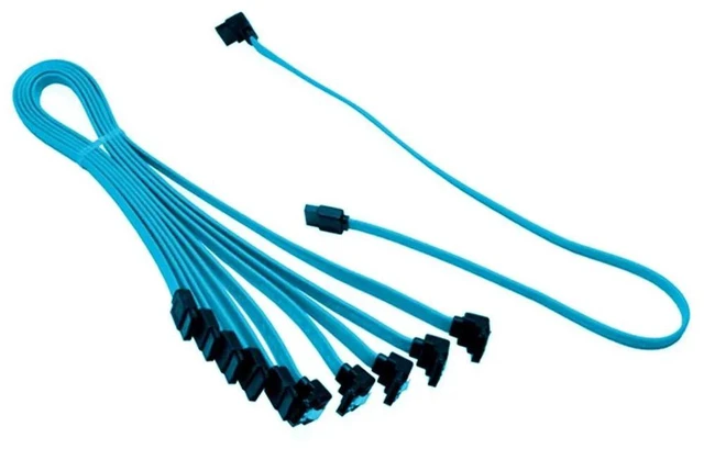 Main image of 5pcs 18" SATA 3.0 Cable SATA3 III 6GB/s Right Angle 90 Degree for HDD Hard Drive SATA III to Right Device Cables 2020 New