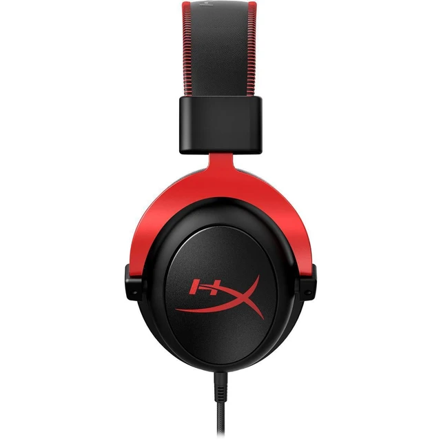 Alt view image 4 of 4 - HyperX Cloud II - Gaming Headset, 7.1 Surround Sound, Memory Foam Ear Pads, Durable Aluminum Frame, Detachable Microphone, Works with PC, PS5, PS4, Xbox Series X|S, Xbox One - Red