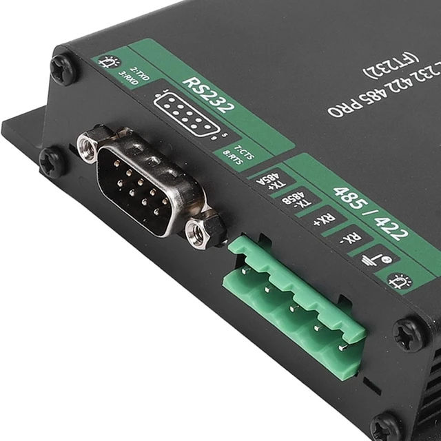 Alt view image 5 of 7 - 9 in 1 USB TTL RS232 RS422 PRO Converter, Industrial Isolated USB to RS232 485 422 TTL Adapter, Chip with Multi Interface Support, Aluminum Alloy Casing for