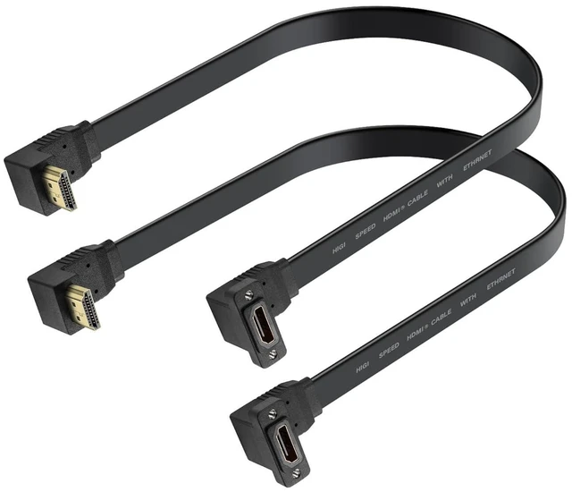 Main image of HDMI Extension Cable 4K 60Hz HDMI Extender Cord High Speed 90-Degree Angle HDMI Male to Female Extension Wire (M/F)