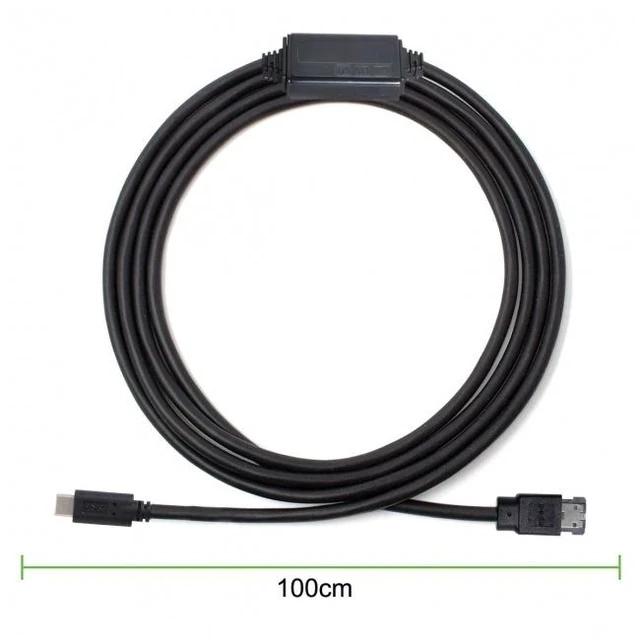 Alt view image 5 of 6 - Jimier USB-C Type-C to Power Over eSATA DC5V Adapter USB3.0 to HDD/SSD/ODD eSATAp Converter