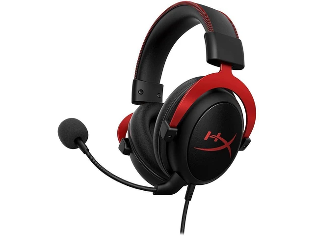 Alt view image 3 of 7 - HyperX Cloud II - Gaming Headset, 7.1 Surround Sound, Memory Foam Ear Pads, Durable Aluminum Frame, Detachable Microphone, Works with PC, PS4, Xbox One - Red&Black