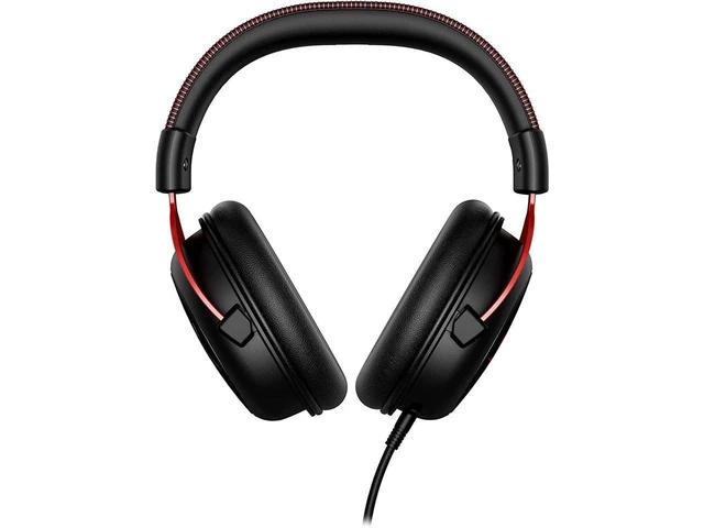 Alt view image 4 of 7 - HyperX Cloud II - Gaming Headset, 7.1 Surround Sound, Memory Foam Ear Pads, Durable Aluminum Frame, Detachable Microphone, Works with PC, PS4, Xbox One - Red&Black