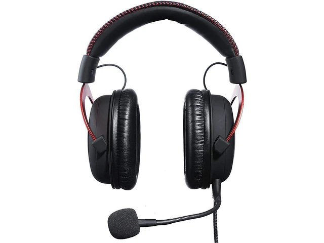 Alt view image 5 of 7 - HyperX Cloud II - Gaming Headset, 7.1 Surround Sound, Memory Foam Ear Pads, Durable Aluminum Frame, Detachable Microphone, Works with PC, PS4, Xbox One - Red&Black