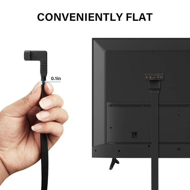 Alt view image 6 of 7 - HDMI Extension Cable 4K 60Hz HDMI Extender Cord High Speed 90-Degree Angle HDMI Male to Female Extension Wire (M/F)