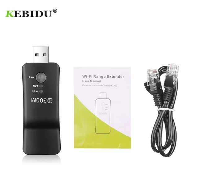 Main image of 300Mpbs USB Wireless WiFi Smart TV Network Adapter Universal HDTV RJ45 Lan Port Repeater AP WPS for Samsung LG Sony TV