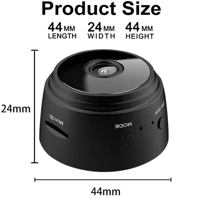 Alt view image 6 of 7 - Hidden Camera Wireless, Mini WiFi 1080P HD Camera for Home Security, APP Control Surveillance Camera Indoor Outdoor for Baby Pet, Secret Nanny Cam with Night Vision(Video Only)