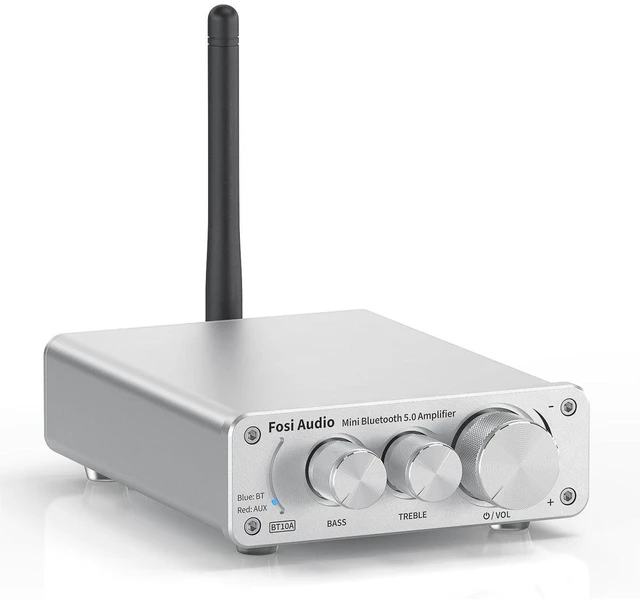 Main image of Fosi Audio BT10A Bluetooth 5.0 Stereo Audio Amplifier Receiver 2 Channel Class D Mini Hi-Fi Integrated Amp for Home Passive Speakers 50W x 2 TPA3116