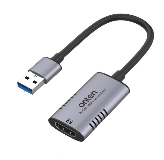 Main image of Video Capture Card, 4K HDMI Video Capture Device, 1080P HD 30fps Live and Record Video Audio Grabber for Gaming, Streaming, Teaching, Video Conference