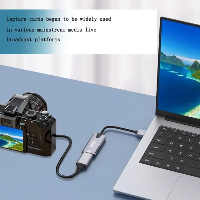 Alt view image 5 of 5 - Video Capture Card, 4K HDMI Video Capture Device, 1080P HD 30fps Live and Record Video Audio Grabber for Gaming, Streaming, Teaching, Video Conference