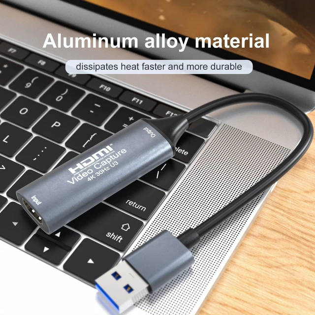 Alt view image 3 of 7 - 4K 30FPS HDMI Video Capture Card,Video Recording Card HDMI USB 3.0 for Gaming Live Streaming TV Recorder, for Windows Android Mac OS System VLC,OBS,Amcap,PS5,Switch,Xbox