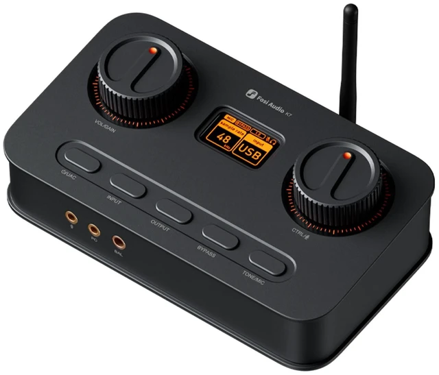 Main image of Fosi Audio K7 DAC Headphone Amp, Desktop USB C Digital to Analog Audio Converter for Workspace and Gaming PC PS5